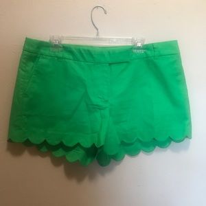 NWT Jcrew Factory scalloped shorts!